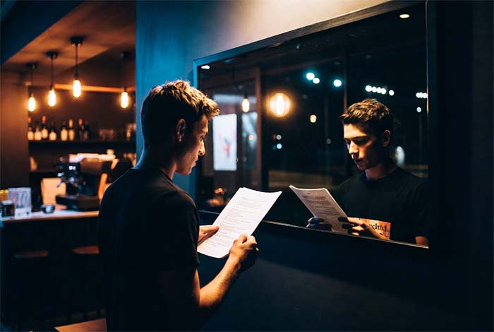 تمرین روبه روی آینه 
